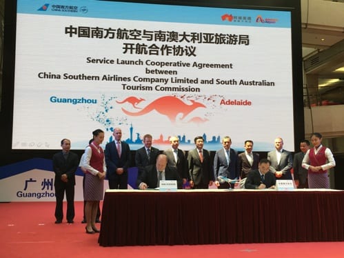 南航与南澳旅游局战略合作 12月开通阿德莱德直航