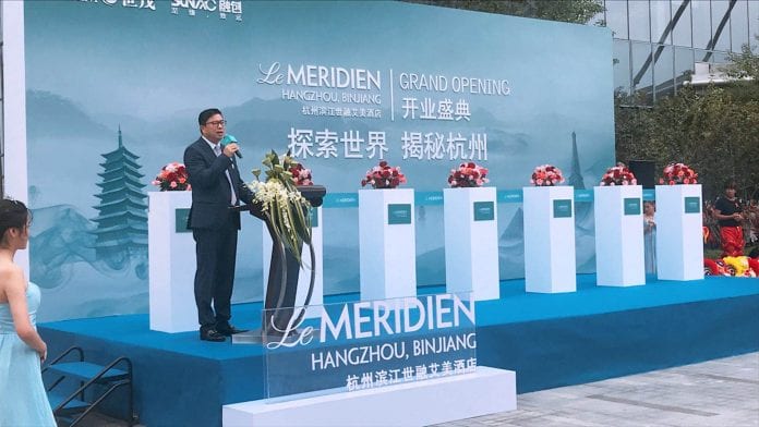 世茂集团助理总裁总裁唐鸣先生在杭州滨江世融艾美酒店开业盛典上致辞