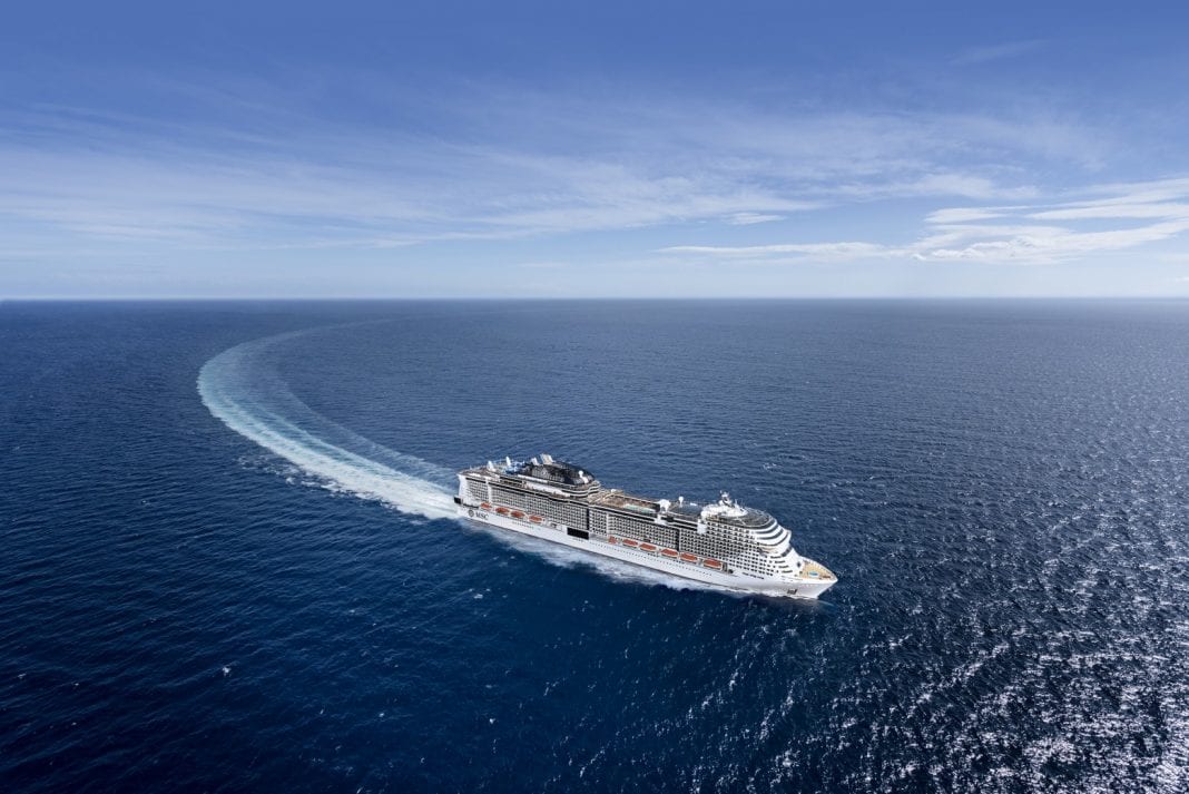MSC地中海邮轮举行地中海鸿图号出坞仪式