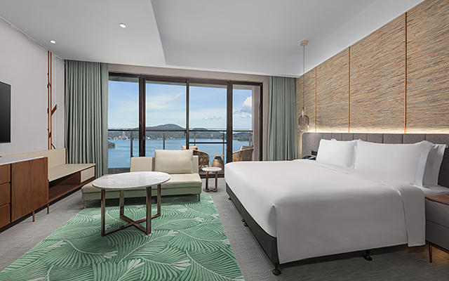 日月潭力麗温德姆酒店客房。