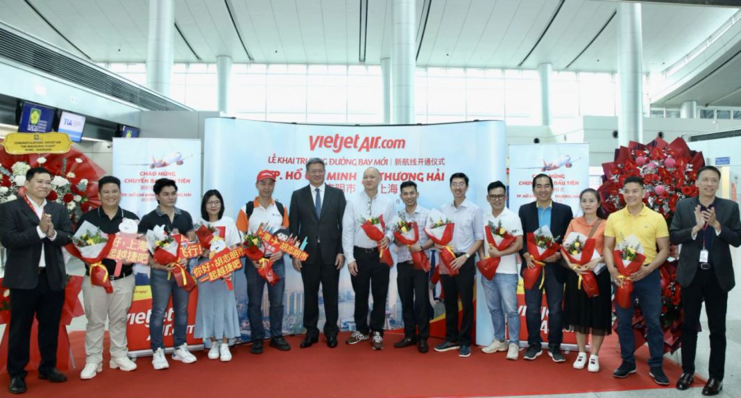 越捷航空正式开通胡志明市至上海航线