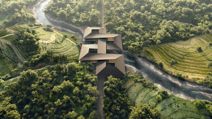 VAJRAYANA BRIDGE EXTERIOR by BRICK VISUAL